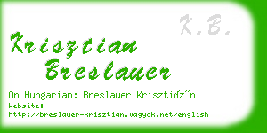 krisztian breslauer business card